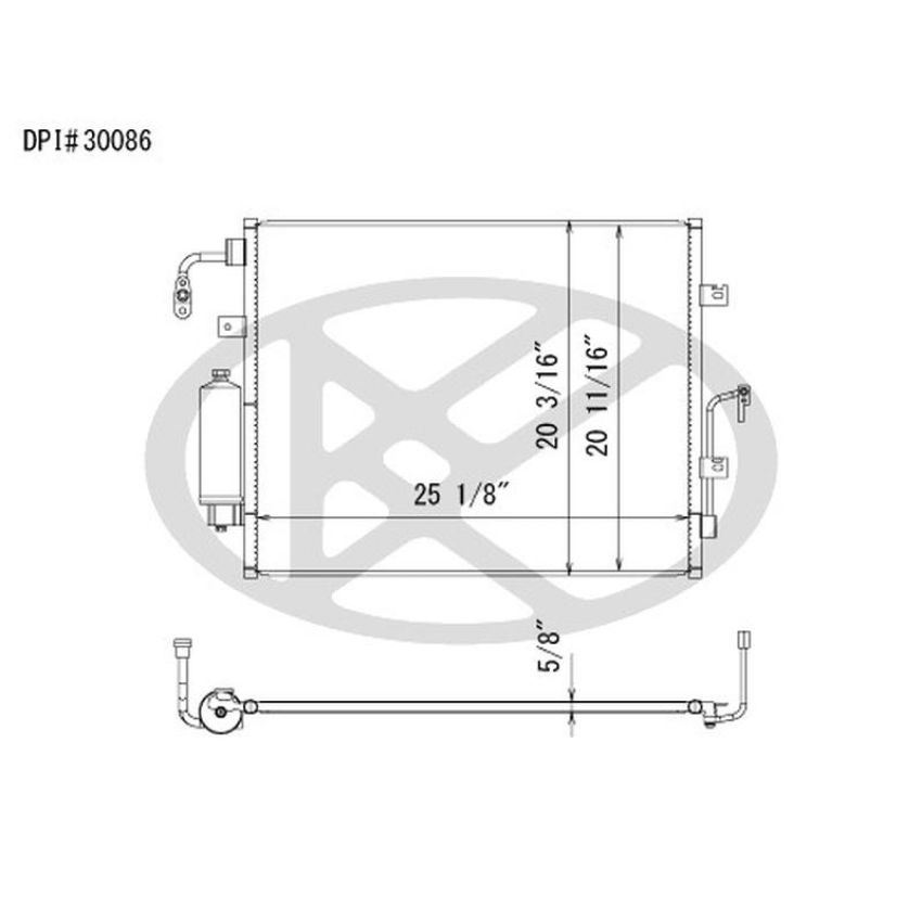 KOYORAD CD021093 Koyorad A/C Condenser CD021093