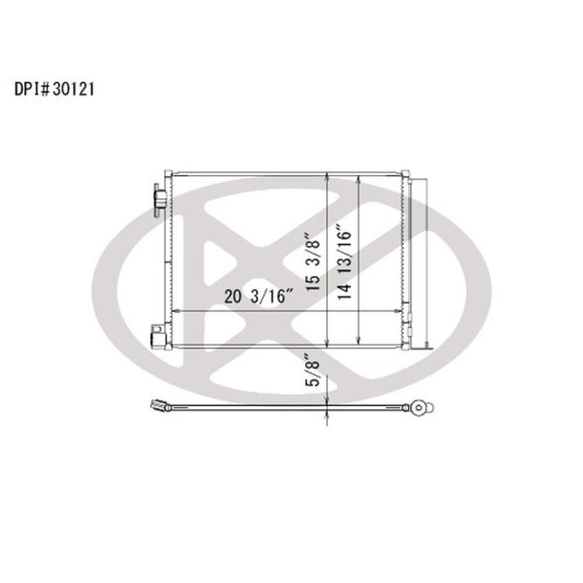 KOYORAD CD021357 Koyorad A/C Condenser CD021357