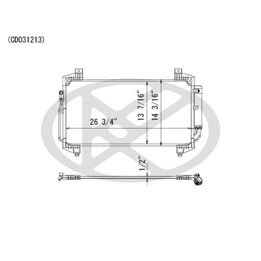 KOYORAD CD031213 Koyorad A/C Condenser CD031213