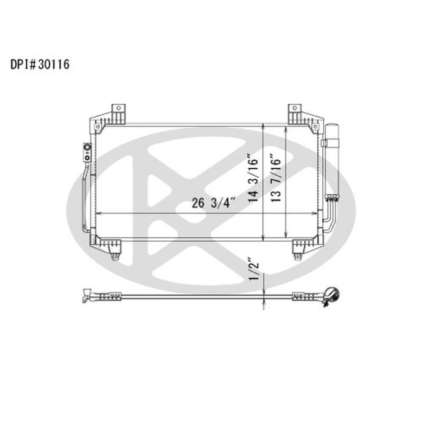 KOYORAD CD031215 Koyorad A/C Condenser CD031215