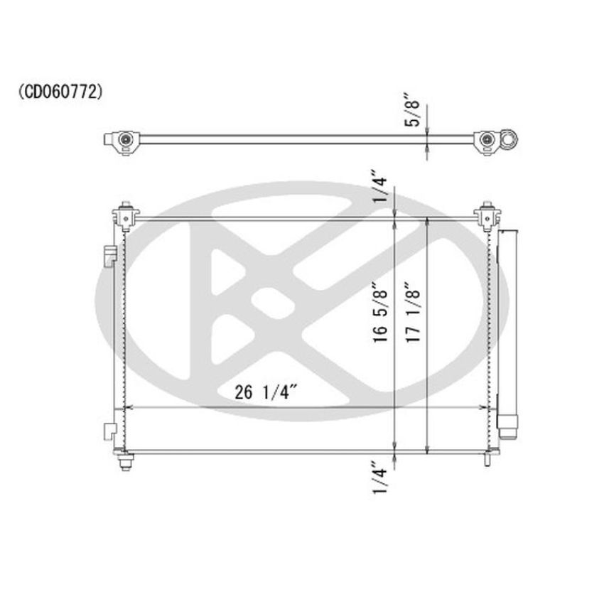 KOYORAD CD060772 Koyorad A/C Condenser CD060772