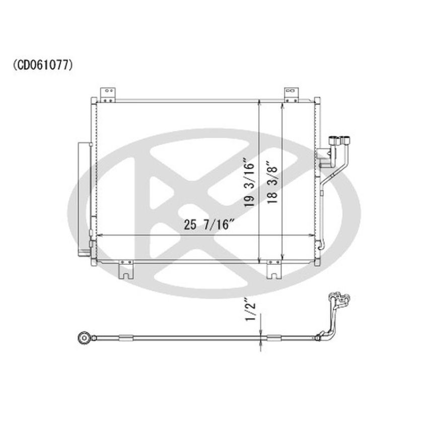 KOYORAD CD061077 Koyorad A/C Condenser CD061077