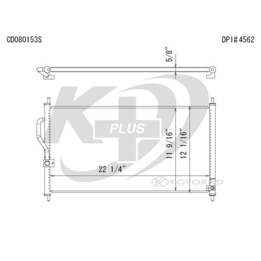 KOYORAD CD080153S Koyorad A/C Condenser CD080153S