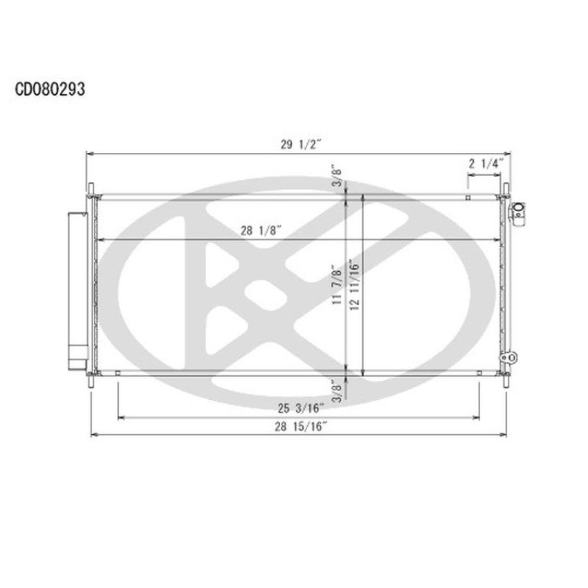 KOYORAD CD080293 Koyorad A/C Condenser CD080293