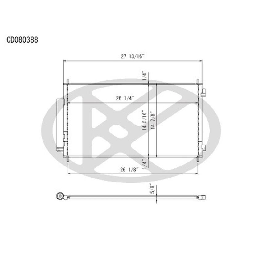 KOYORAD CD080388 Koyorad A/C Condenser CD080388