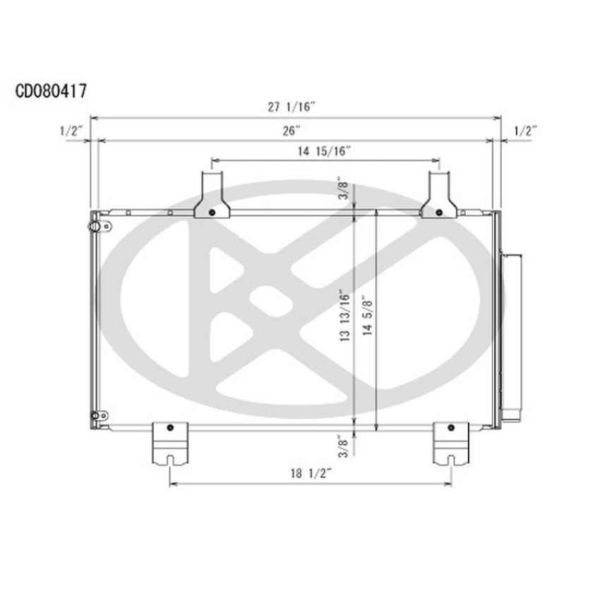 KOYORAD CD080417 Koyorad A/C Condenser CD080417