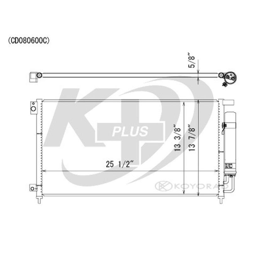 KOYORAD CD080600 Koyorad A/C Condenser CD080600