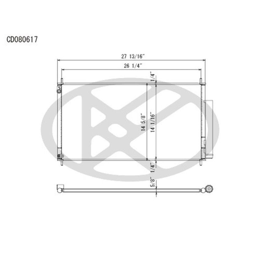 KOYORAD CD080617 Koyorad A/C Condenser CD080617