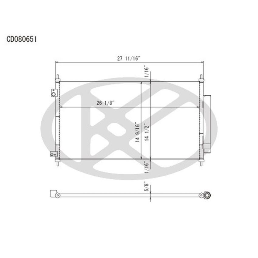 KOYORAD CD080651 Koyorad A/C Condenser CD080651