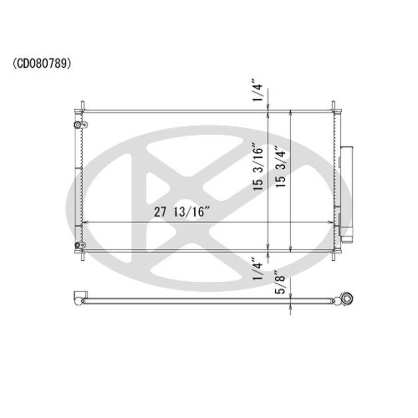 KOYORAD CD080789 Koyorad A/C Condenser CD080789