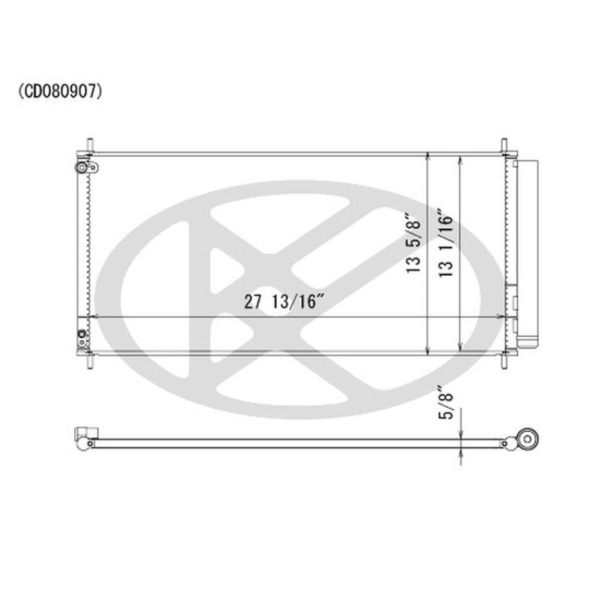 KOYORAD CD080907 Koyorad A/C Condenser CD080907