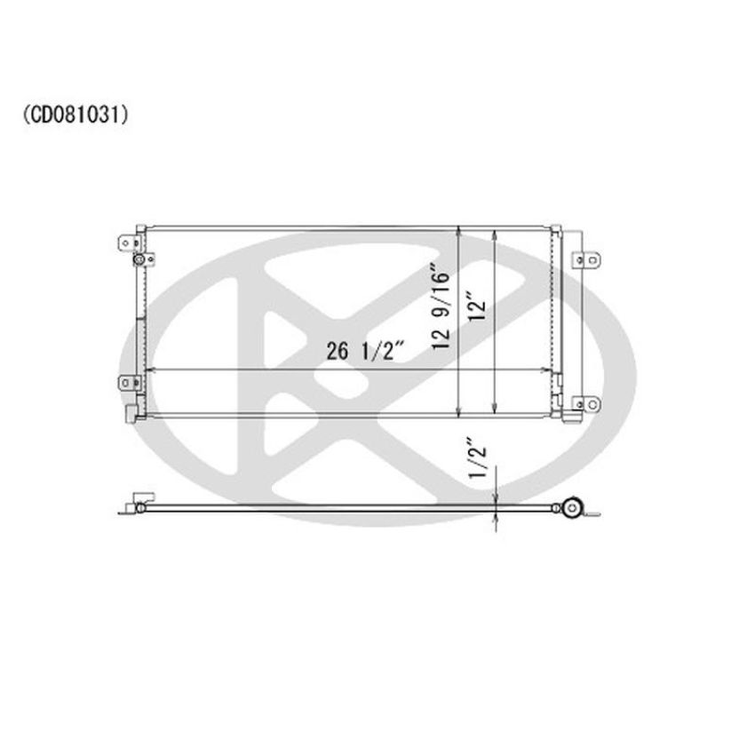 KOYORAD CD081031 Koyorad A/C Condenser CD081031