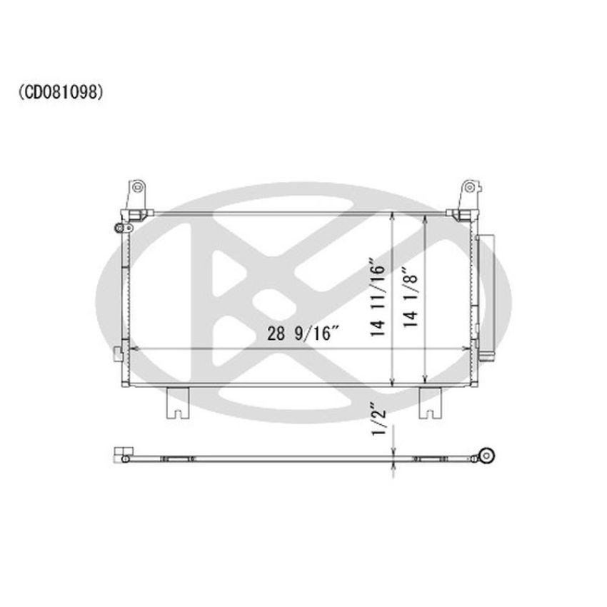 KOYORAD CD081098 Koyorad A/C Condenser CD081098