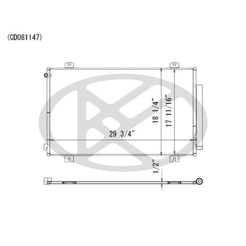 KOYORAD CD081147 Koyorad A/C Condenser CD081147