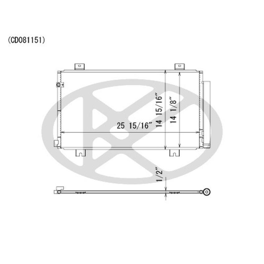 KOYORAD CD081151 Koyorad A/C Condenser CD081151