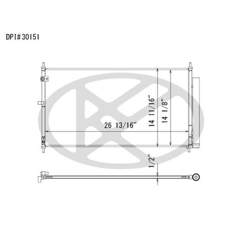 KOYORAD CD081246 Koyorad A/C Condenser CD081246