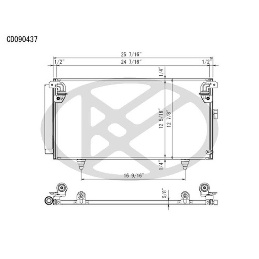 KOYORAD CD090437 Koyorad A/C Condenser CD090437