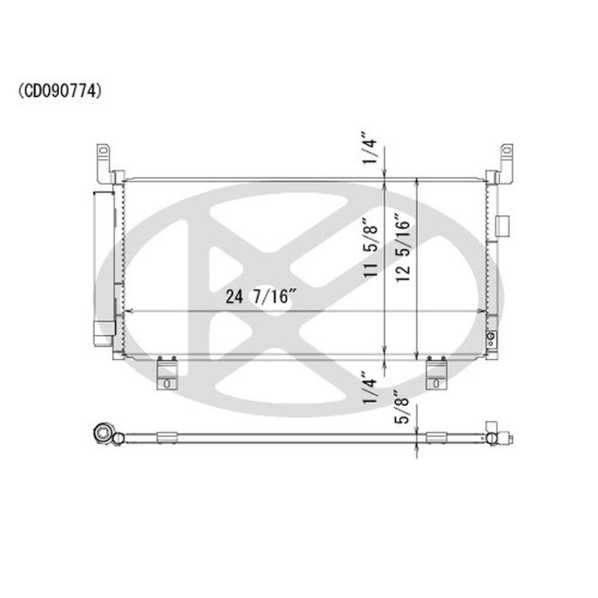 KOYORAD CD090774 Koyorad A/C Condenser CD090774