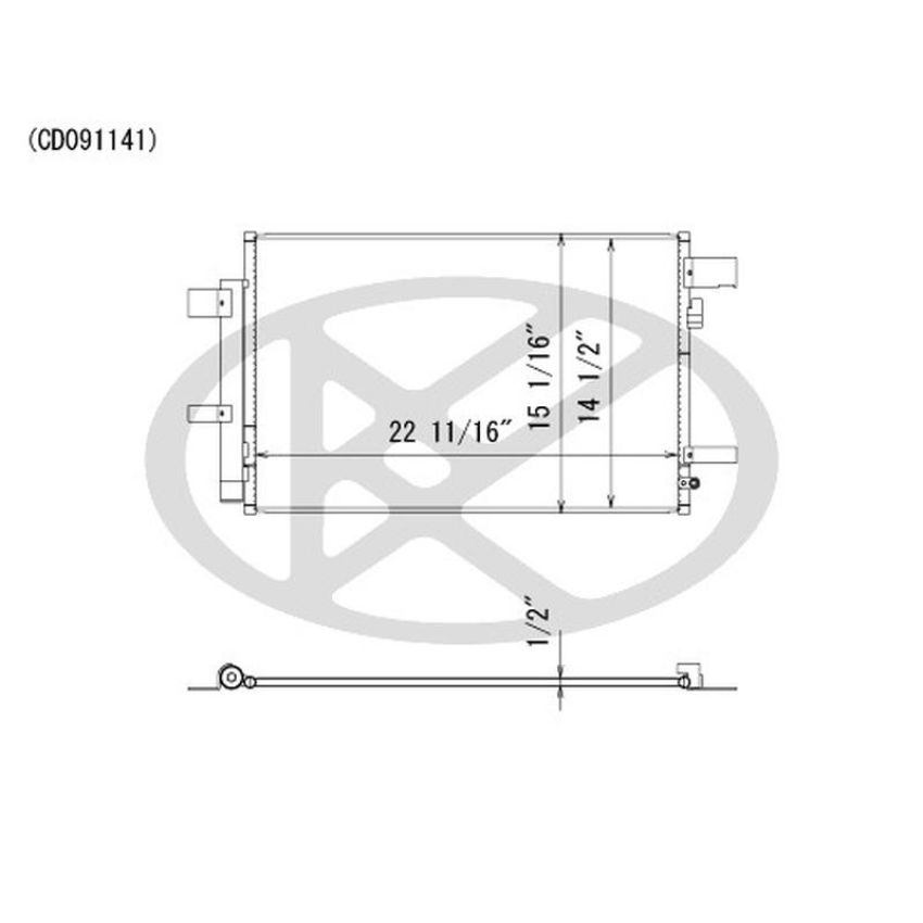 KOYORAD CD091141 Koyorad A/C Condenser CD091141