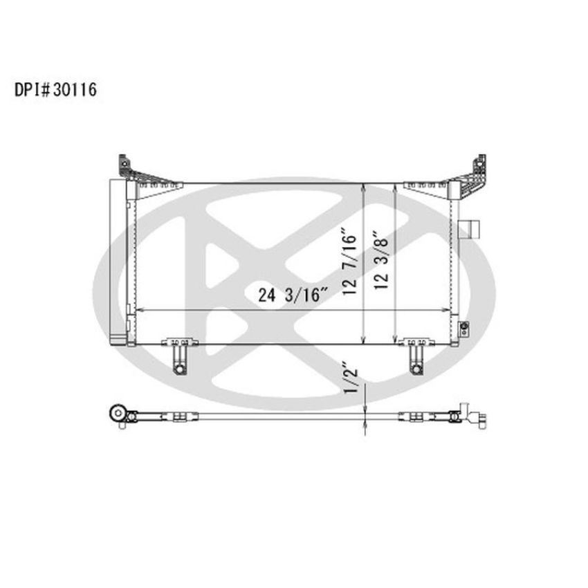 KOYORAD CD091251 Koyorad A/C Condenser CD091251