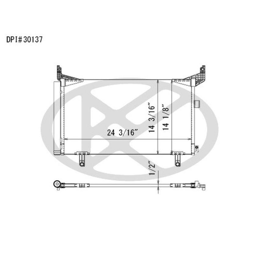 KOYORAD CD091316 Koyorad A/C Condenser CD091316