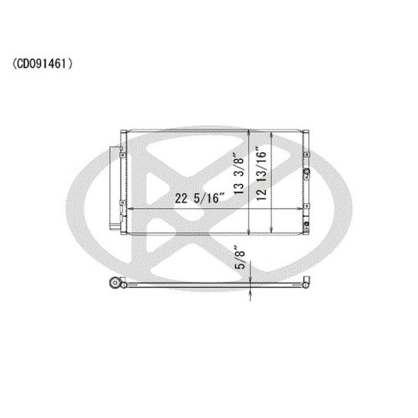 KOYORAD CD091461 Koyorad A/C Condenser CD091461