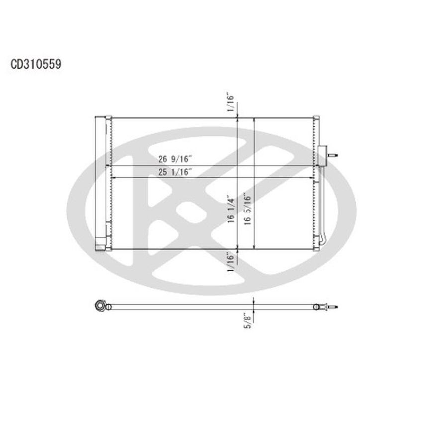 KOYORAD CD310559 Koyorad A/C Condenser CD310559