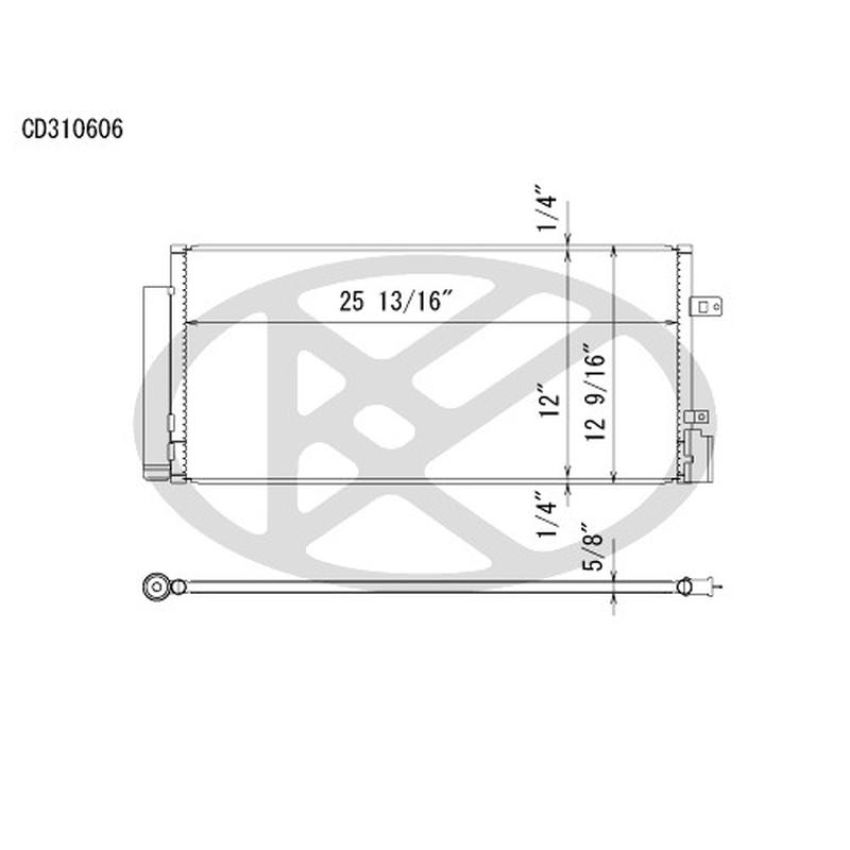 KOYORAD CD310606 Koyorad A/C Condenser CD310606