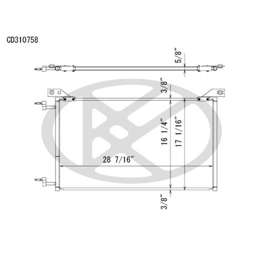 KOYORAD CD310758 Koyorad A/C Condenser CD310758