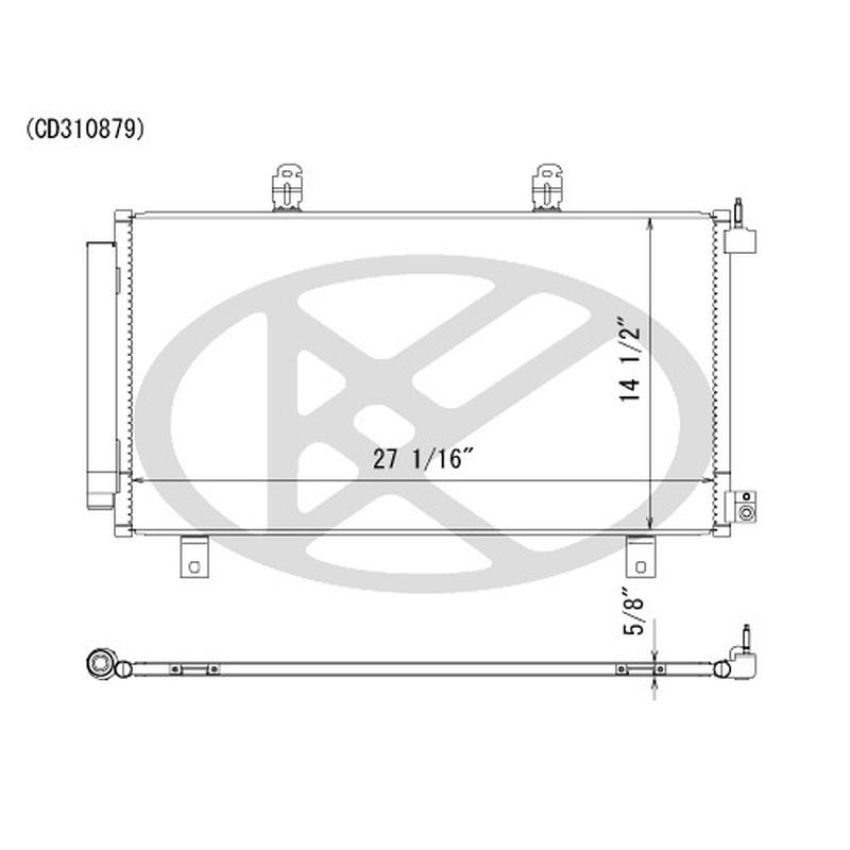 KOYORAD CD310879 Koyorad A/C Condenser CD310879