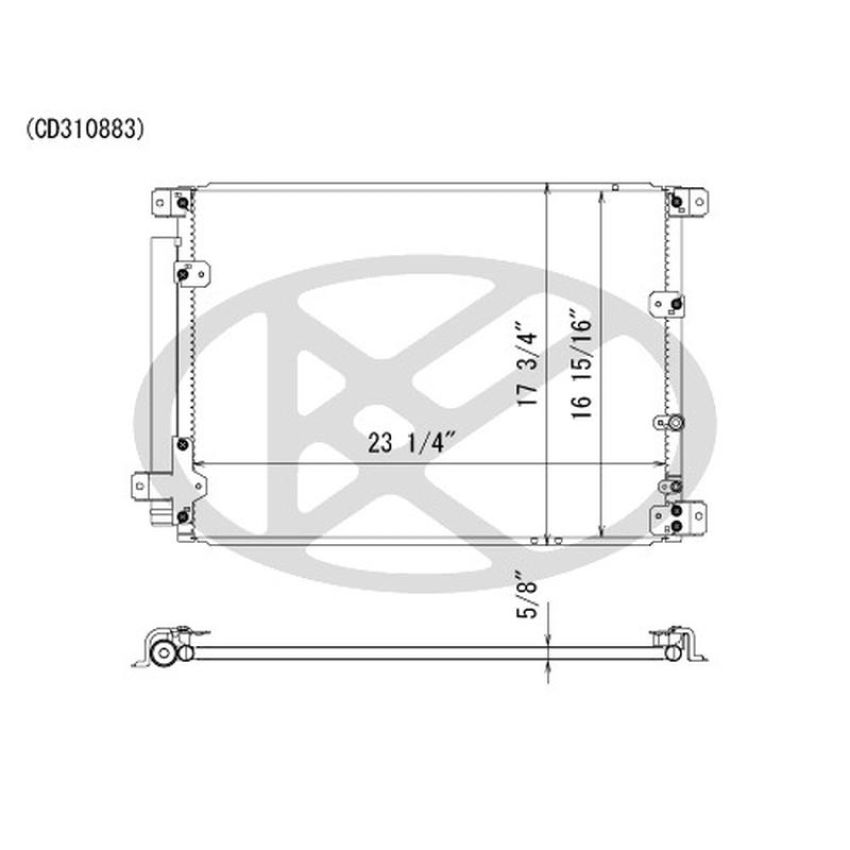 KOYORAD CD310883 Koyorad A/C Condenser CD310883