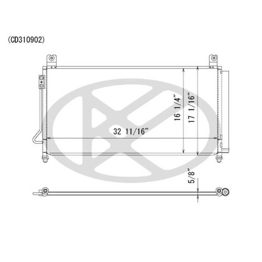 KOYORAD CD310902 Koyorad A/C Condenser CD310902