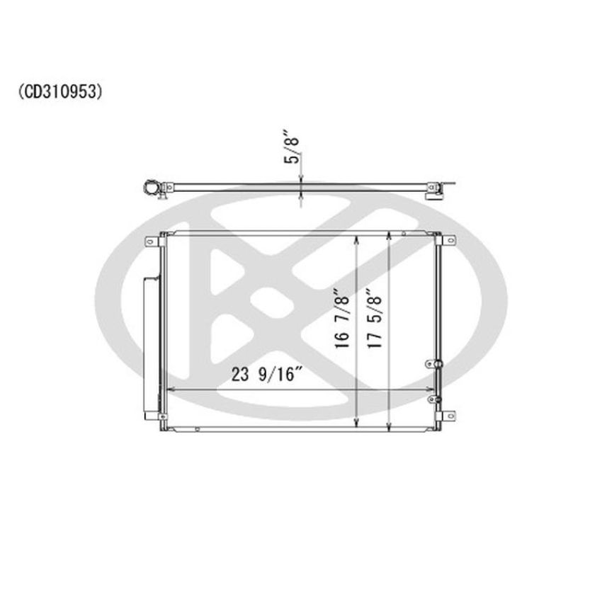 KOYORAD CD310953 Koyorad A/C Condenser CD310953