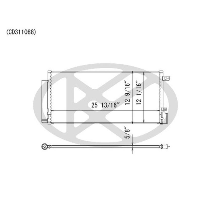 KOYORAD CD311088 Koyorad A/C Condenser CD311088