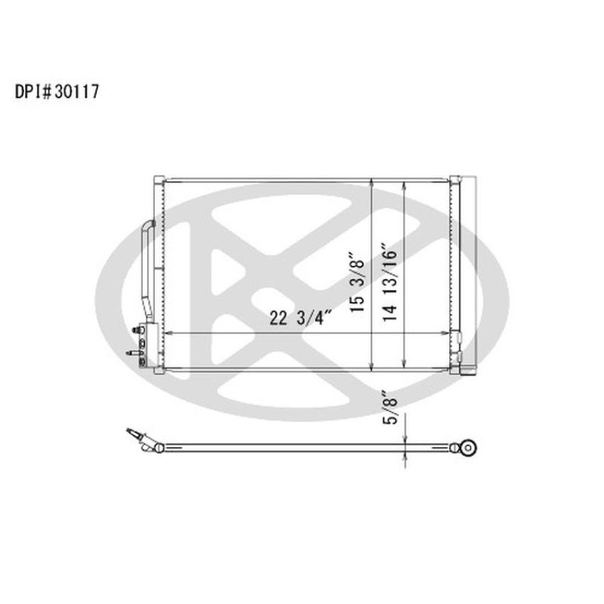 KOYORAD CD311204 Koyorad A/C Condenser CD311204