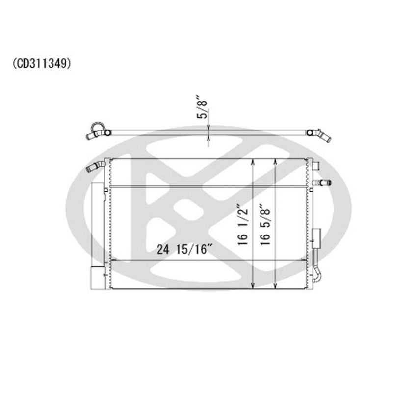 KOYORAD CD311349 Koyorad A/C Condenser CD311349