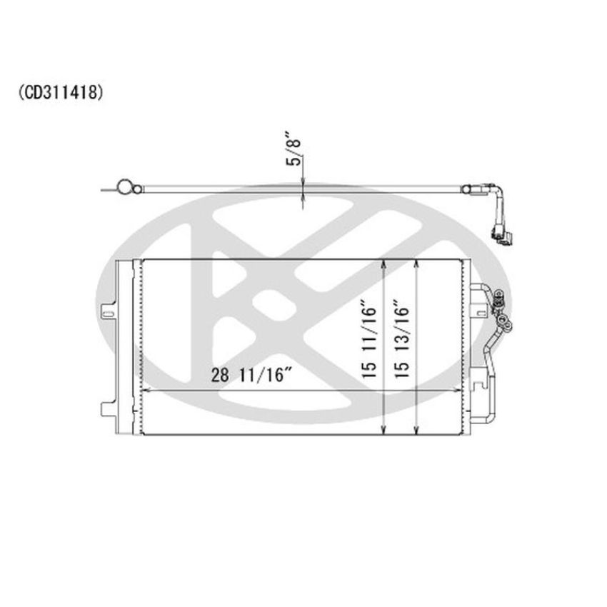 KOYORAD CD311418 Koyorad A/C Condenser CD311418
