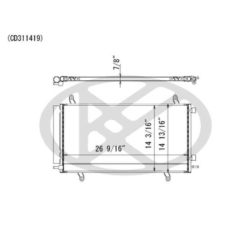 KOYORAD CD311419 Koyorad A/C Condenser CD311419