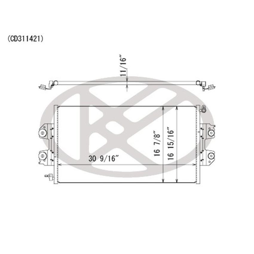 KOYORAD CD311421 Koyorad A/C Condenser CD311421