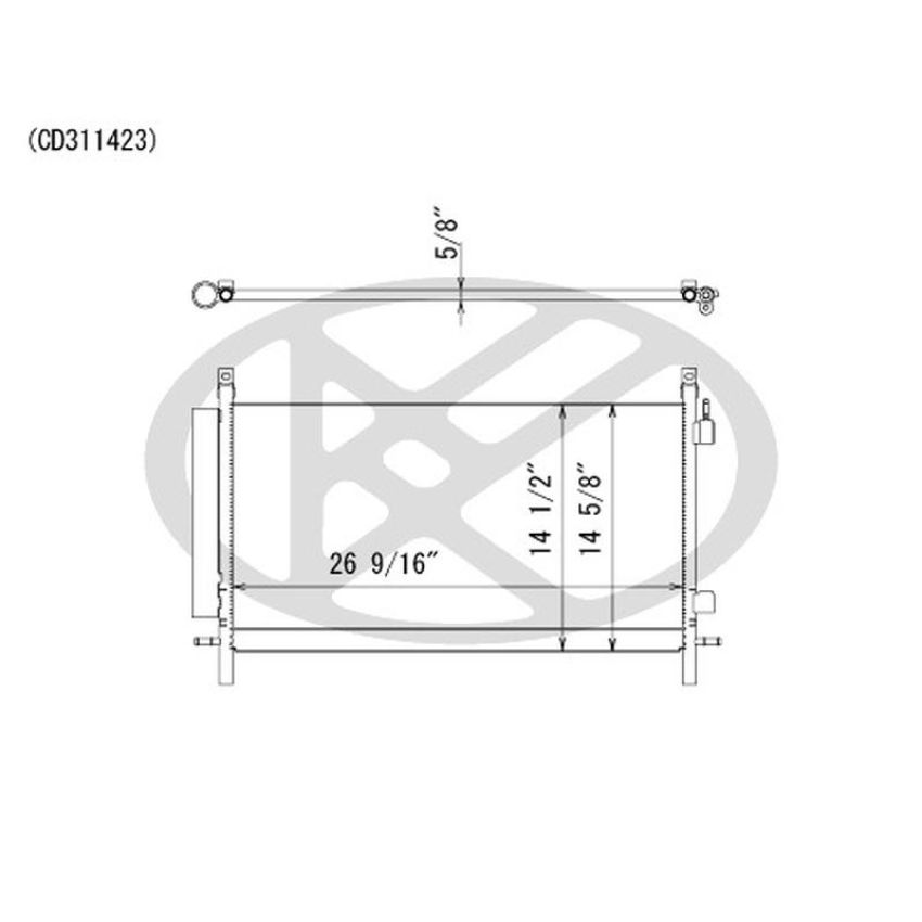 KOYORAD CD311423 Koyorad A/C Condenser CD311423