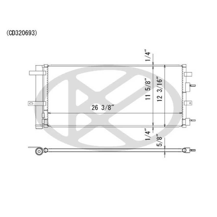 KOYORAD CD320693 Koyorad A/C Condenser CD320693