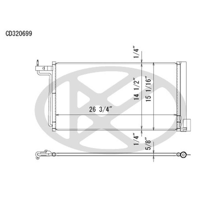 KOYORAD CD320699 Koyorad A/C Condenser CD320699