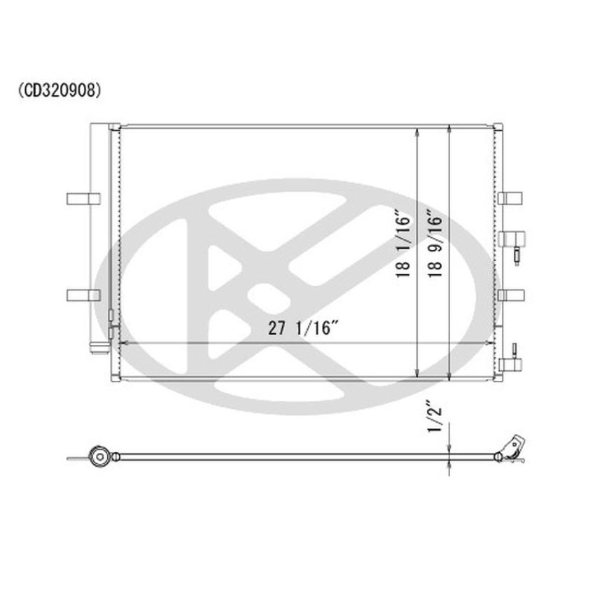 KOYORAD CD320908 Koyorad A/C Condenser CD320908