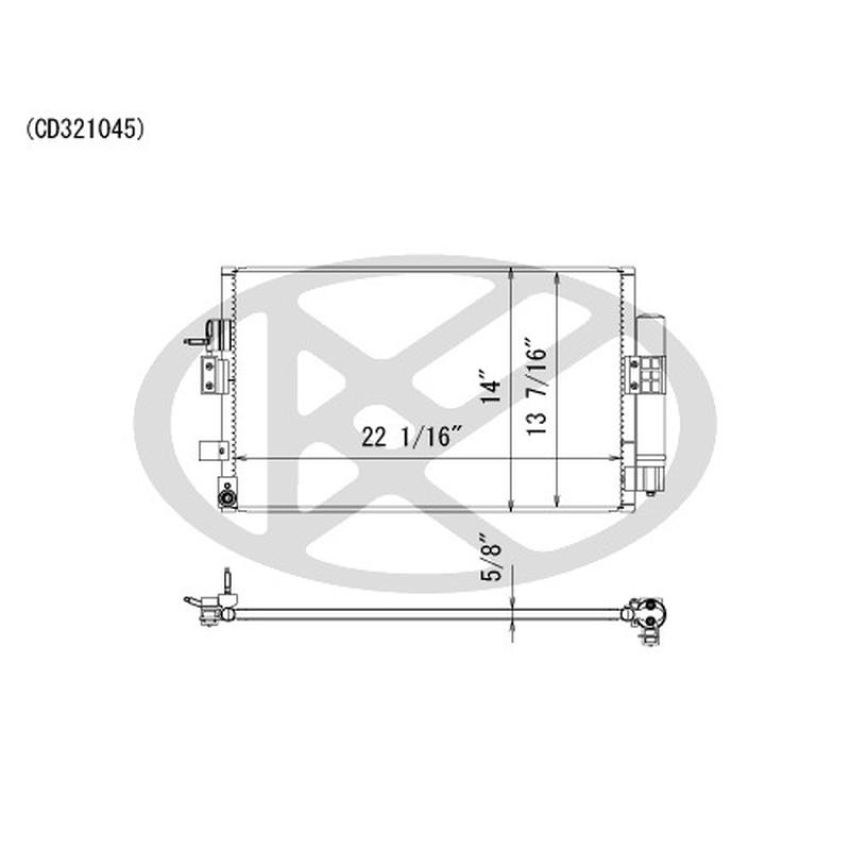 KOYORAD CD321045 Koyorad A/C Condenser CD321045