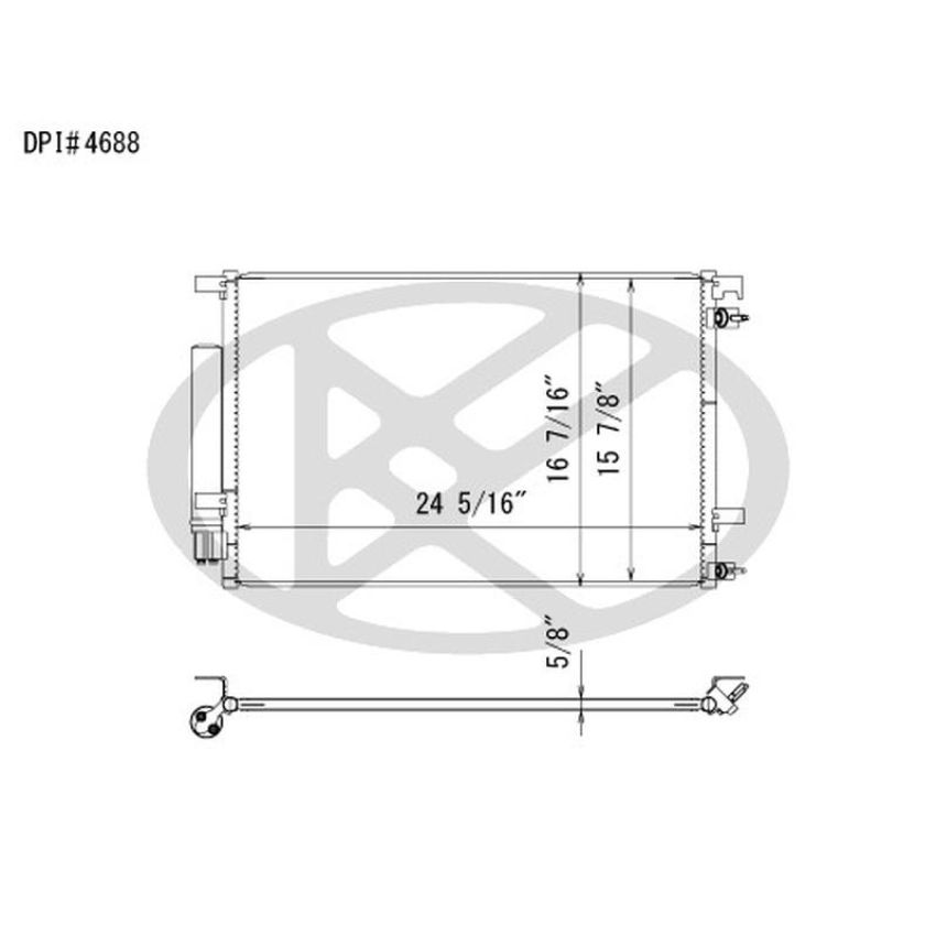 KOYORAD CD321296 Koyorad A/C Condenser CD321296
