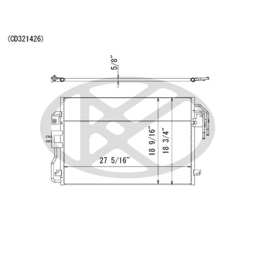 KOYORAD CD321426 Koyorad A/C Condenser CD321426