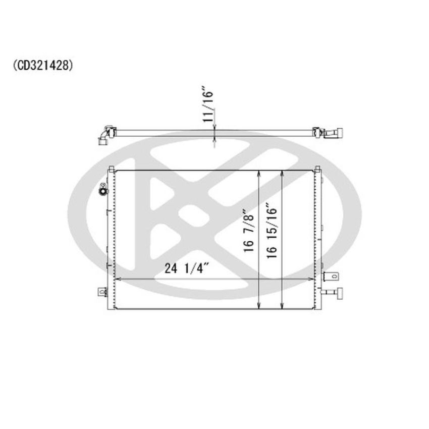 KOYORAD CD321428 Koyorad A/C Condenser CD321428