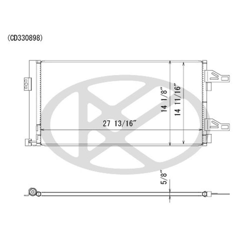 KOYORAD CD330898 Koyorad A/C Condenser CD330898