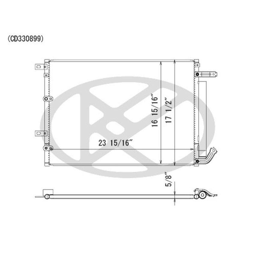 KOYORAD CD330899 Koyorad A/C Condenser CD330899