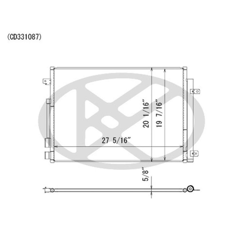 KOYORAD CD331087 Koyorad A/C Condenser CD331087